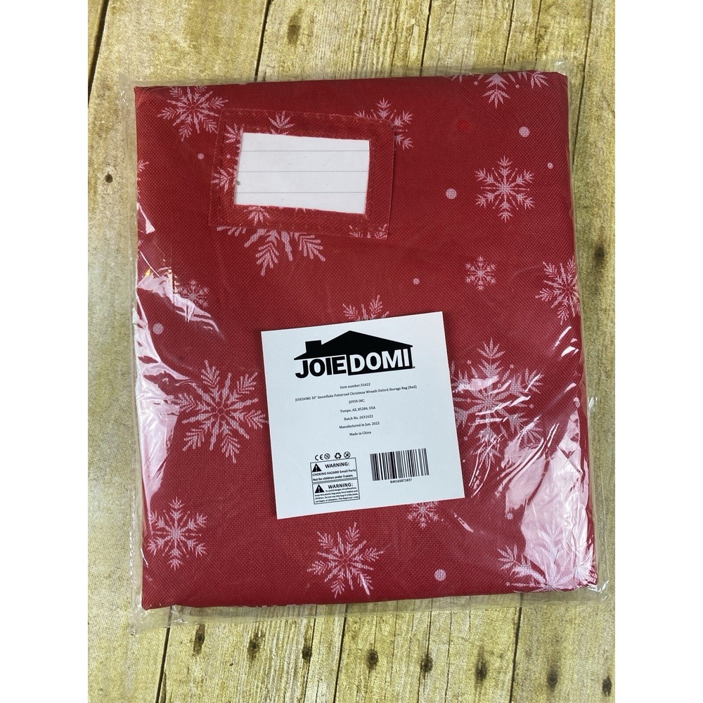 30" Snowflake Pattern Christmas Wreath‎ Storage Bag New